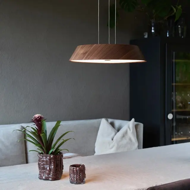 Cassia taklampe 42cm brun