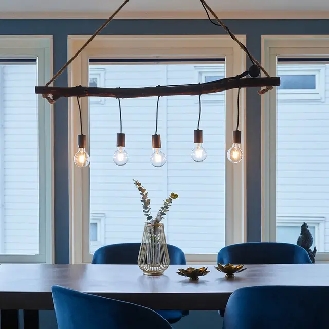 Branch taklampe 120cm brun