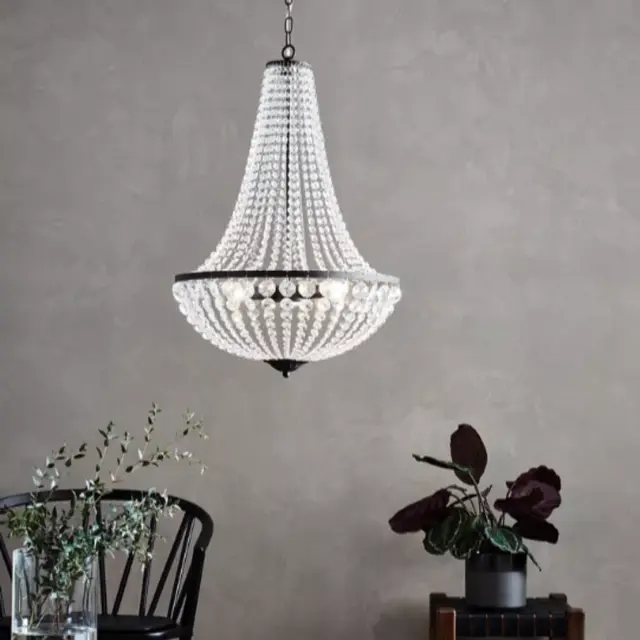 Gransø taklampe lyskrone 50cm krystall