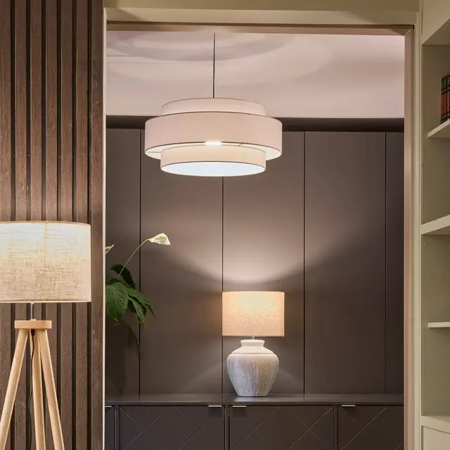 Trysil taklampe 65cm beige