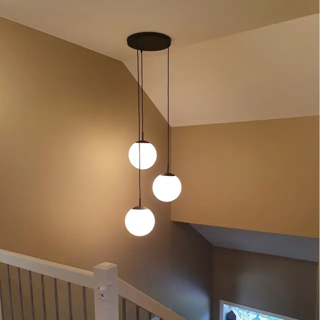 Rondell Ball taklampe rondell 3,5m oppheng 3lys 35cm hvit