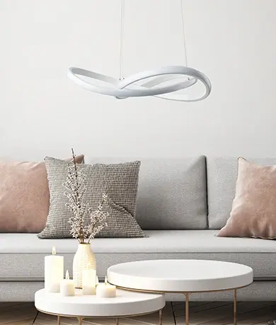 Course LED taklampe 60cm hvit