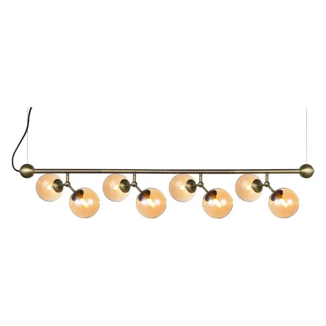 Atom Langbord taklampe 123cm amber