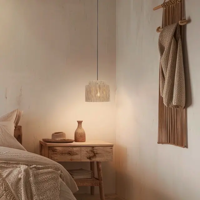 Smilla taklampe 31cm beige