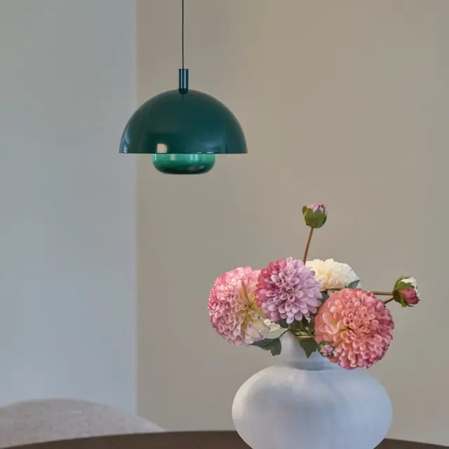 Myla LED oppladbar pendel 20cm grønn