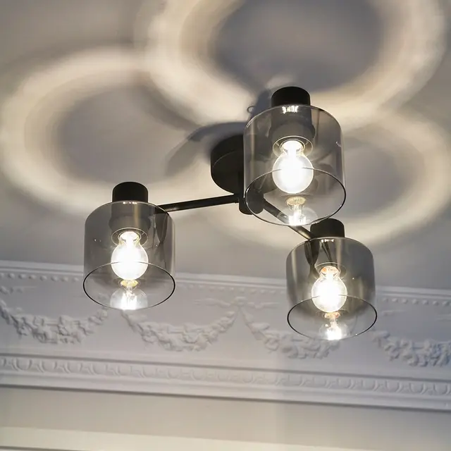 Bowl plafond taklampe 50cm smoke