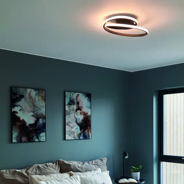 Ada LED plafond taklampe 41cm sort