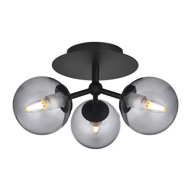 Atom Trio plafond taklampe 26cm smoke