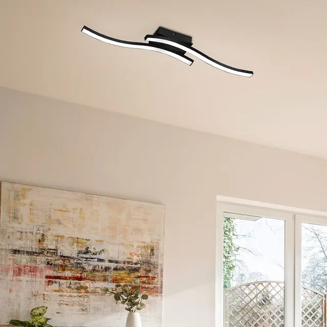 Route LED plafond taklampe 56cm sort