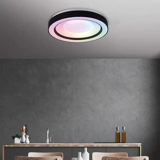 Arco LED plafond taklampe 49cm sort