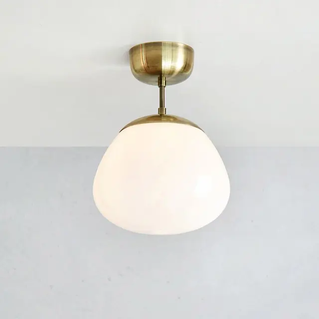 Rise plafond taklampe 25cm messing