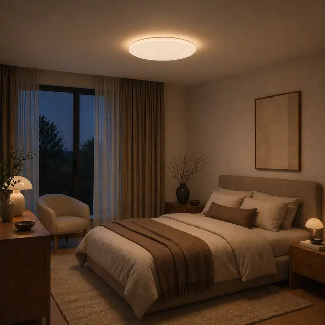 Hyaden Sparkling II LED plafond 78cm taklampe hvit