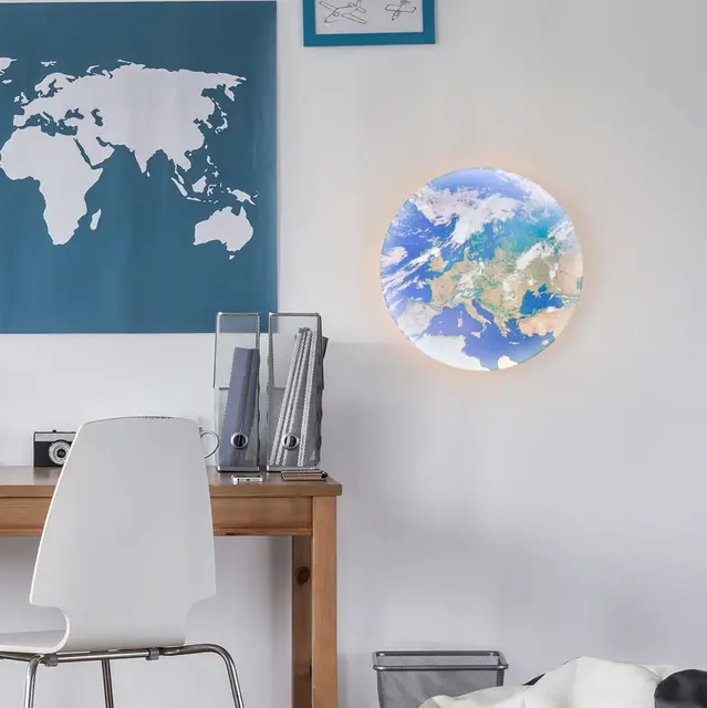 Terra LED plafond taklampe 37cm blå