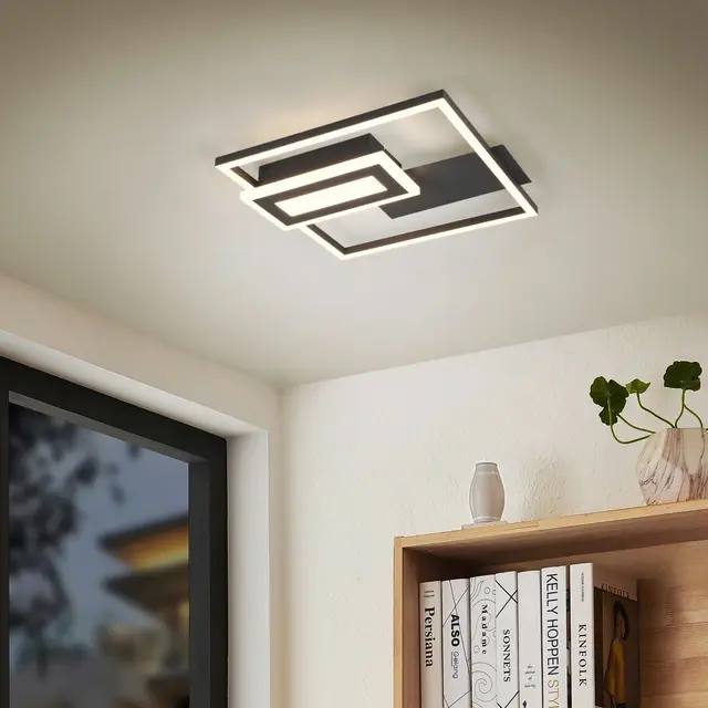 Spiro LED plafond taklampe 33cm sort