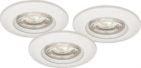 Downlight LED MD-99 IP44 3pk. hvit