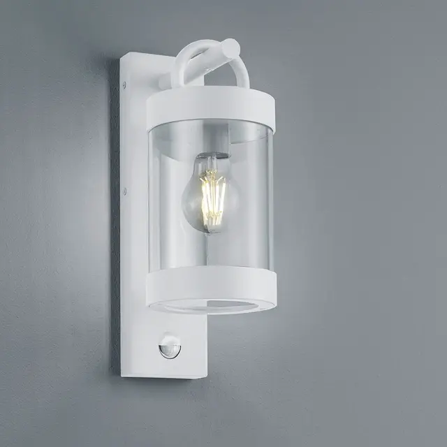 Sambesi utelampe vegg bevegelsessensor IP44 33cm hvit