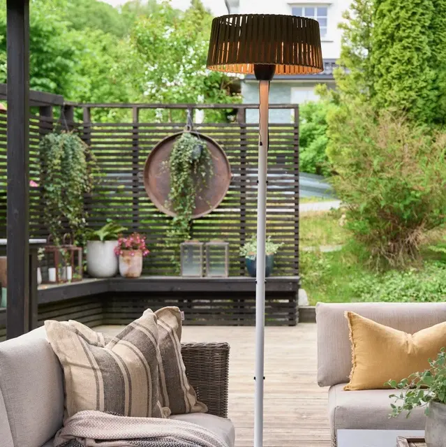 Terrassevarmer Oslo gulvmodell 1500W IP44 200cm hvit