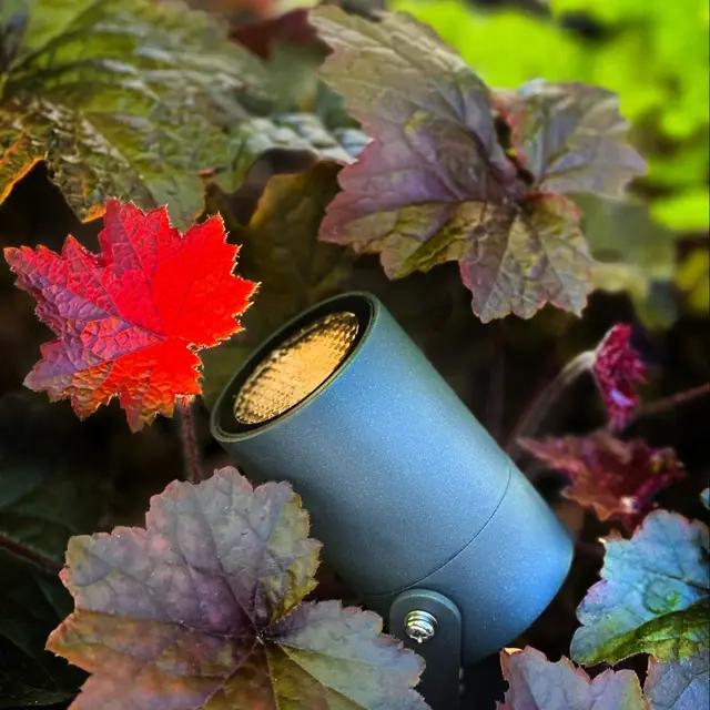 Luna LED utelampe spot startpakke IP65 2pk. grå