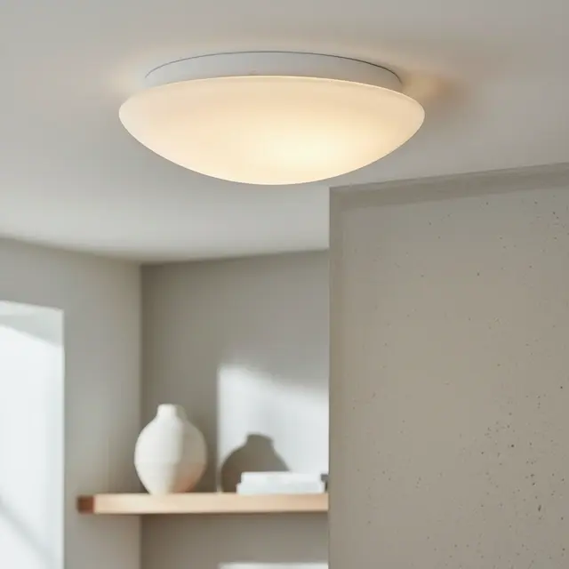 Abby plafond baderomslampe IP44 23cm hvit