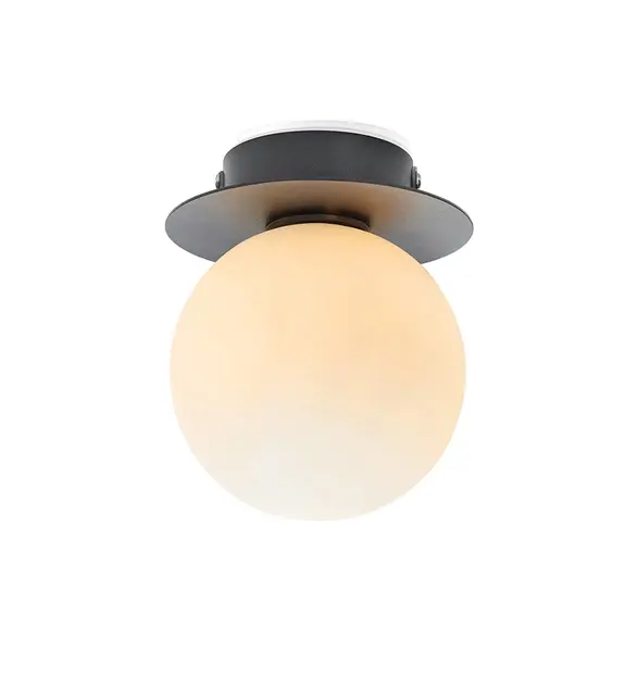 Mini vegg/tak baderomslampe IP44 10cm hvit