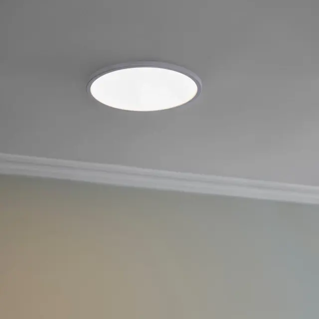 Slim LED plafond taklampe IP44 29cm hvit