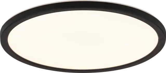 Slim LED plafond taklampe IP44 29cm sort