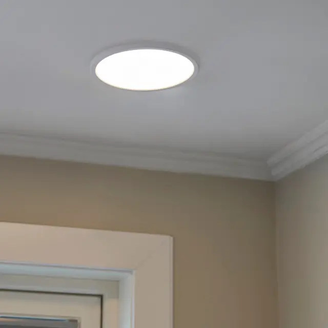 Cally LED plafond baderomslampe IP44 24cm hvit