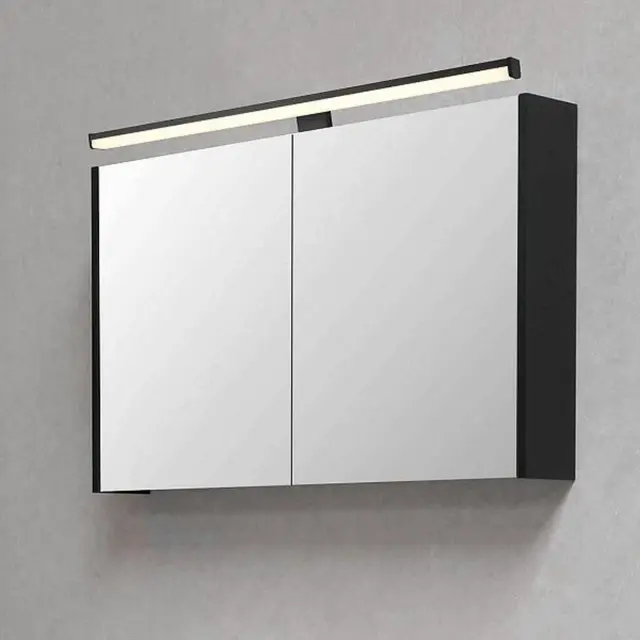 Lino LED vegg baderomslampe IP44 60cm sort