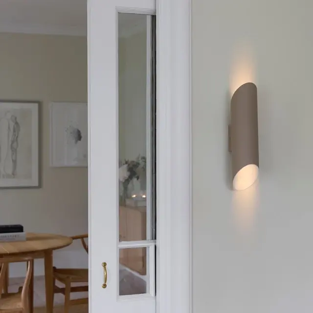 Luther vegglampe IP21 beige