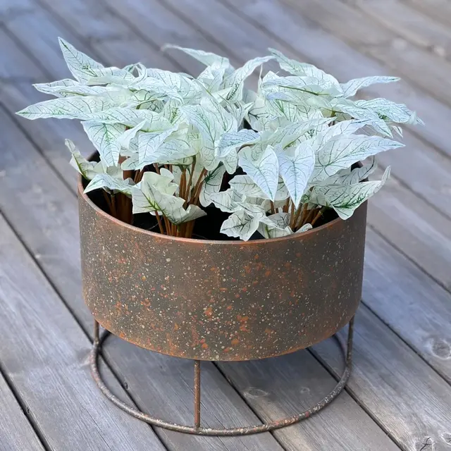 Blomsterpotte 34 cm rust