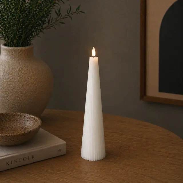 LED Cone kubbelys 21,5cm hvit
