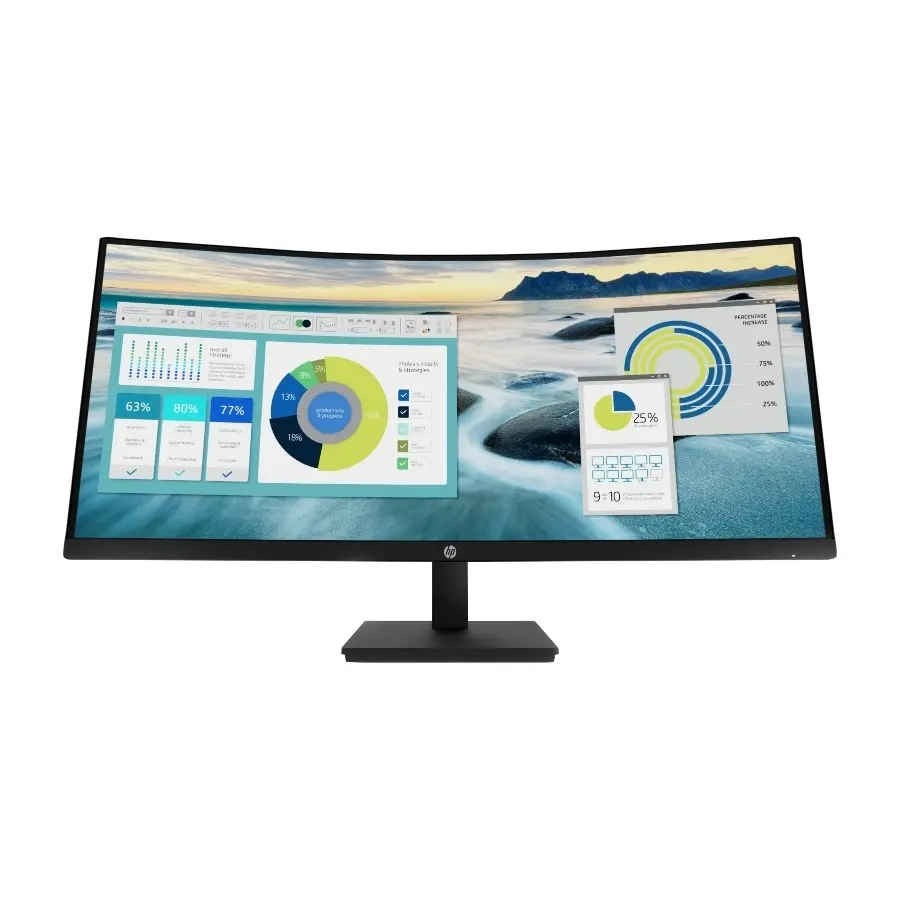 HP P34HC G4 USB-C 34" UWQHD-skjerm