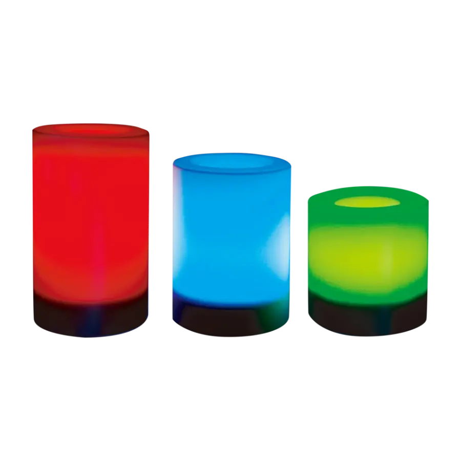 Kulz battery Candle Light 3 Pcs RGB