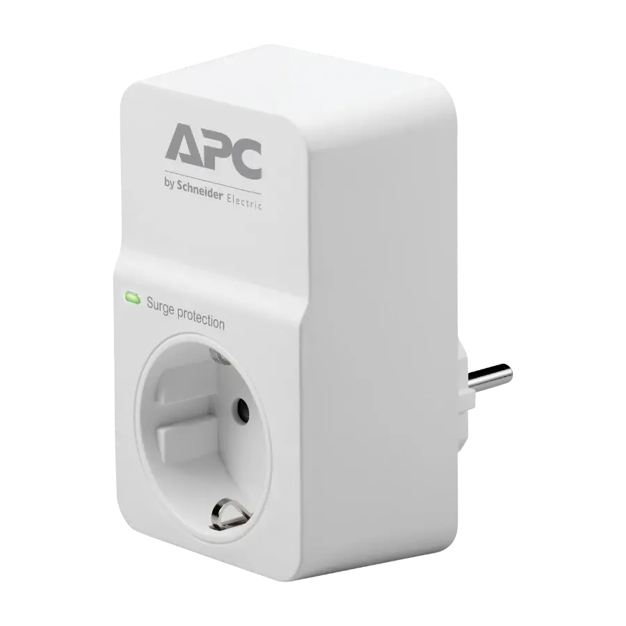 Apc Surgearrest, hvit 1 Ac-Utganger 230 v