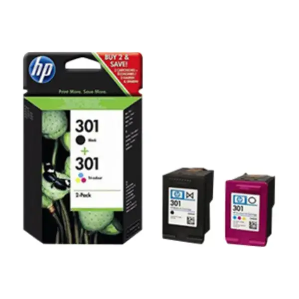 HP 301 (sort/3-Farge) HPN9J72AE blistered