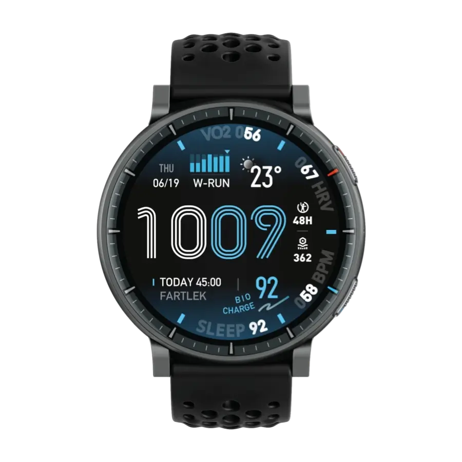 Amazfit Active Max 48,5 mm smartklokke, svart