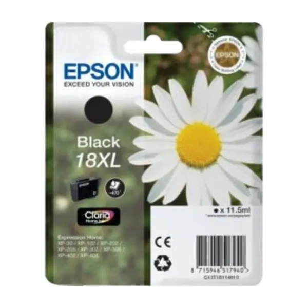 Epson, black 18Xl Claria Home blekk