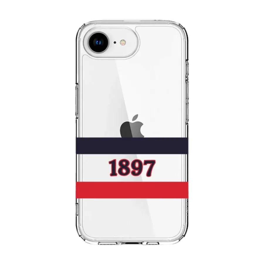 Phonecases3D iPhone 17e/16e HIFK Hockey Clear case -mobildeksel, hvit