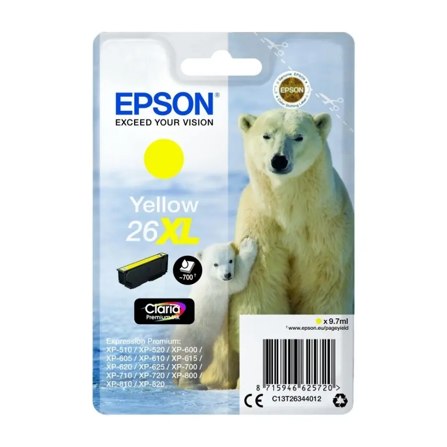 Epson 26Xl, gul