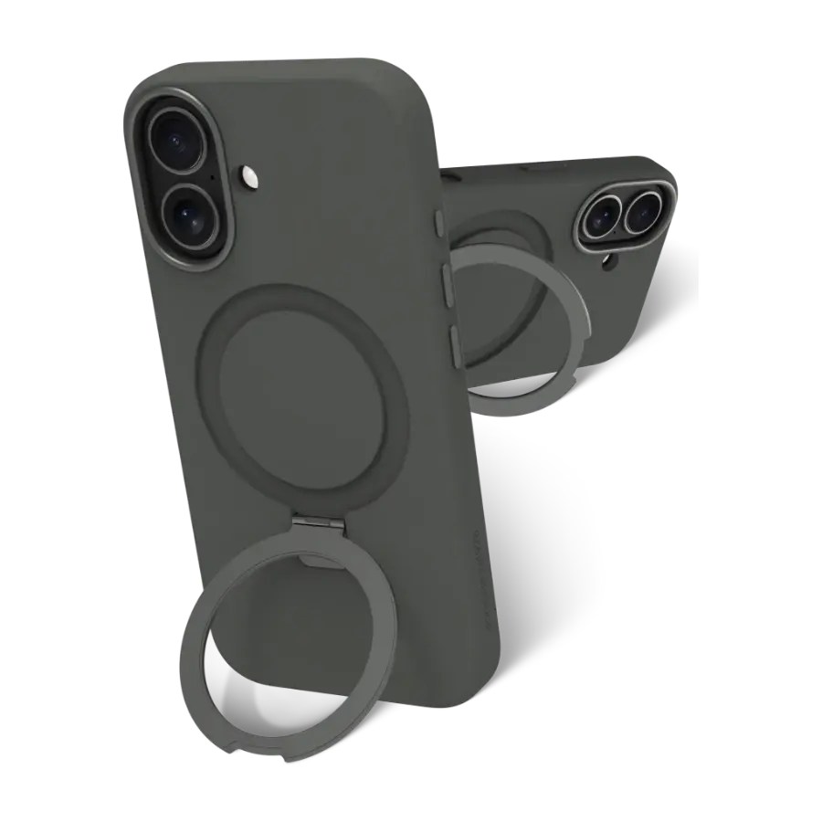 Dbramante1928 iPhone 17 Roskilde MagSafe Kick ICON bakdeksel, grå
