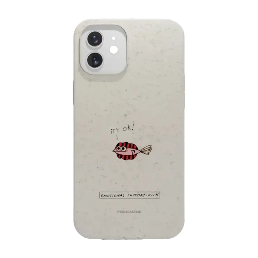 Phonecases3D iPhone 12 Maja Säfström komposterbart deksel, hvit