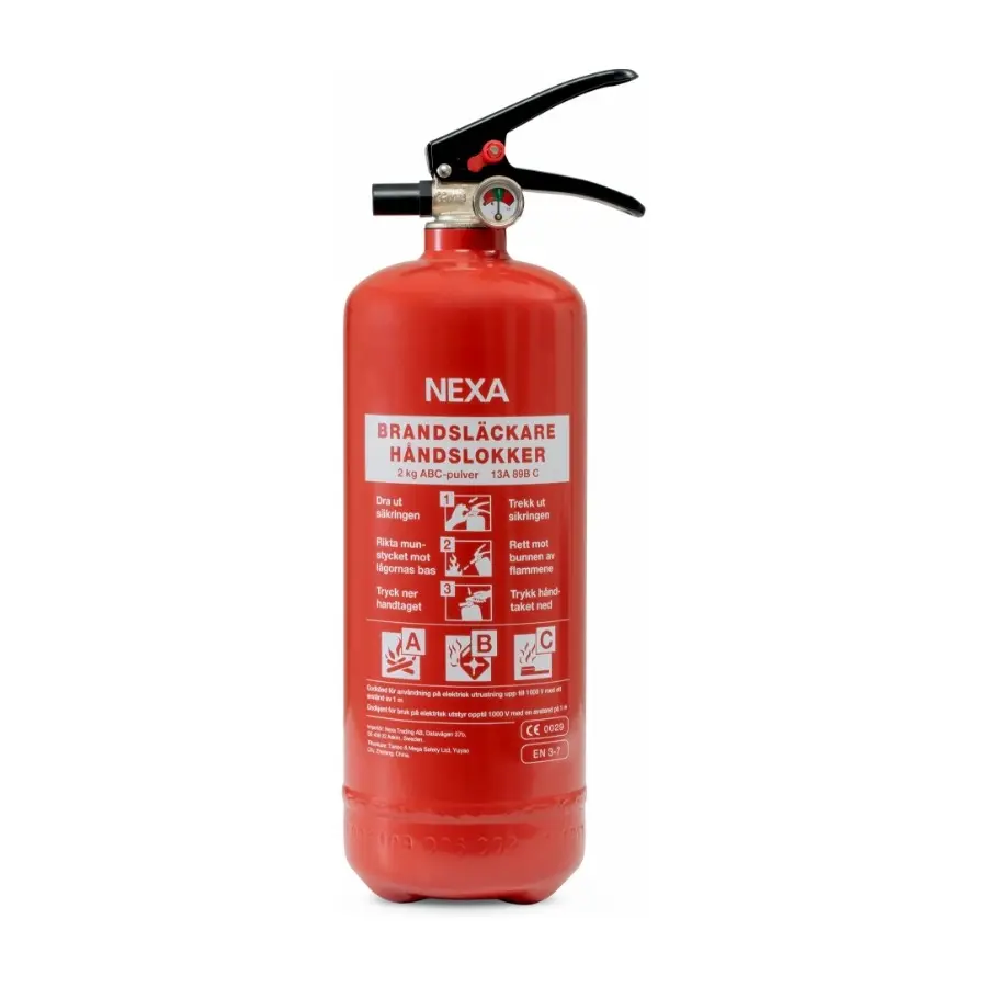 Nexa brannslukningsapparat 2Kg 13A 89bc