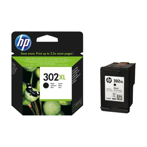 HP 302XL svart blekkpatron (blister)