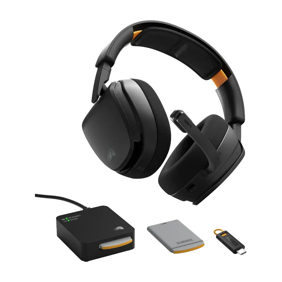 Glorious GHS Wireless InfinitePlay gaming-headset, svart