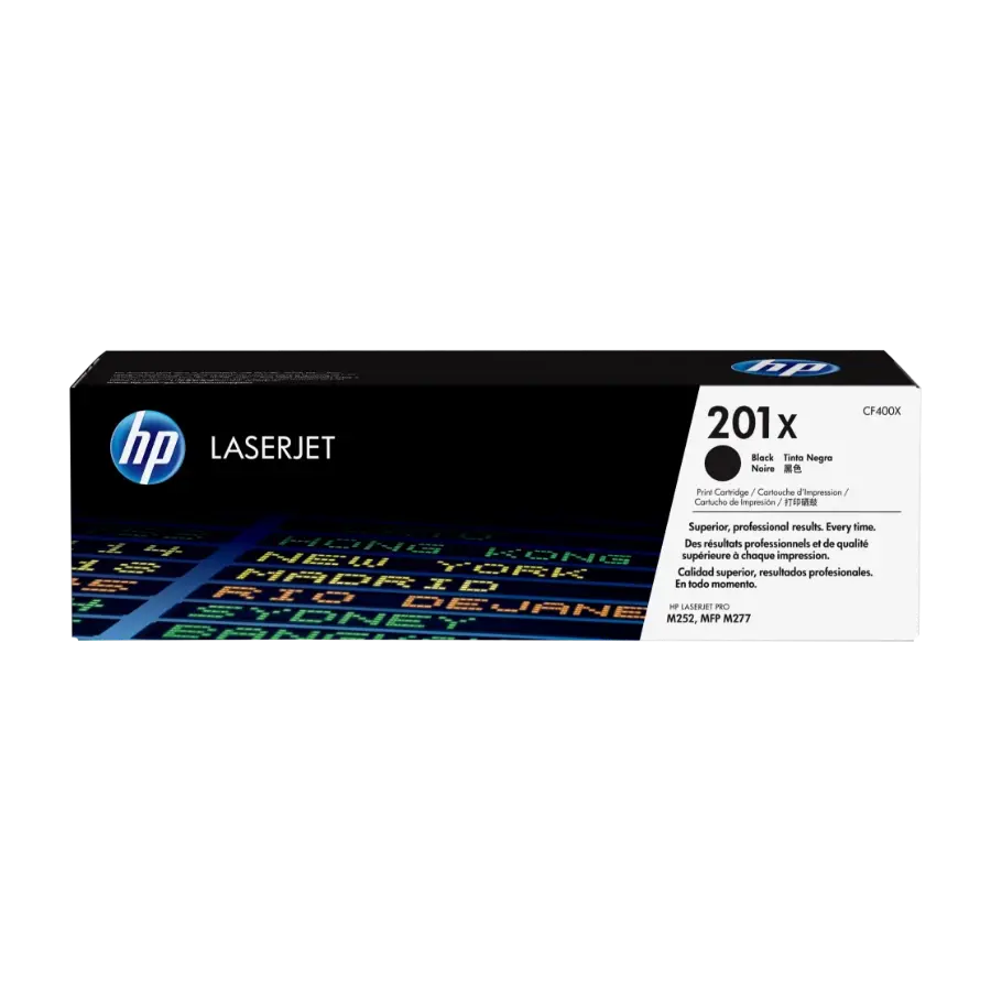 HP 201X, black toner cartridge