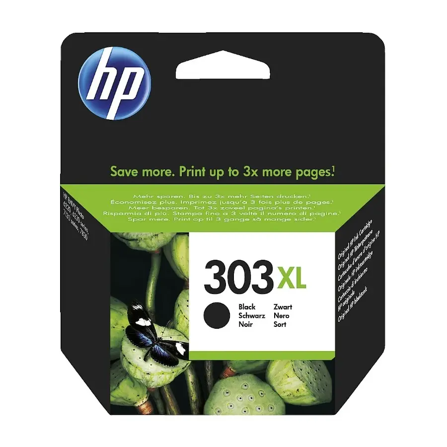 HP 303 Xl, svart blekkpatron t6n04ae