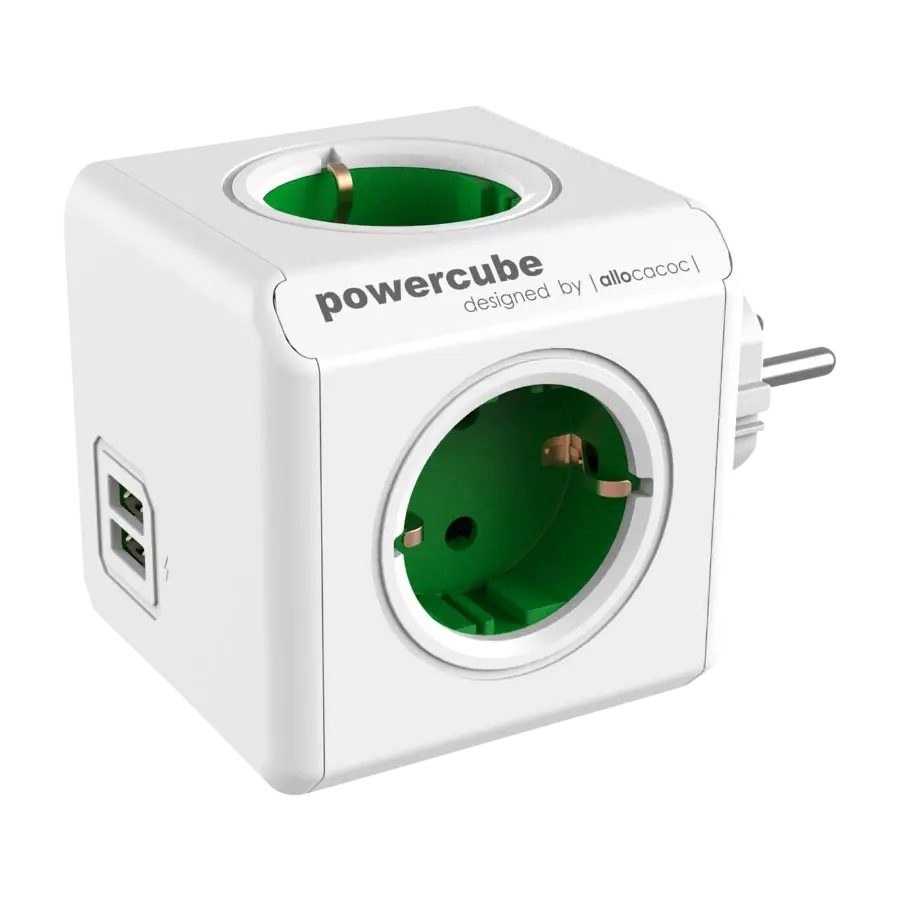 Powercube Original USB Grenuttak, grønn