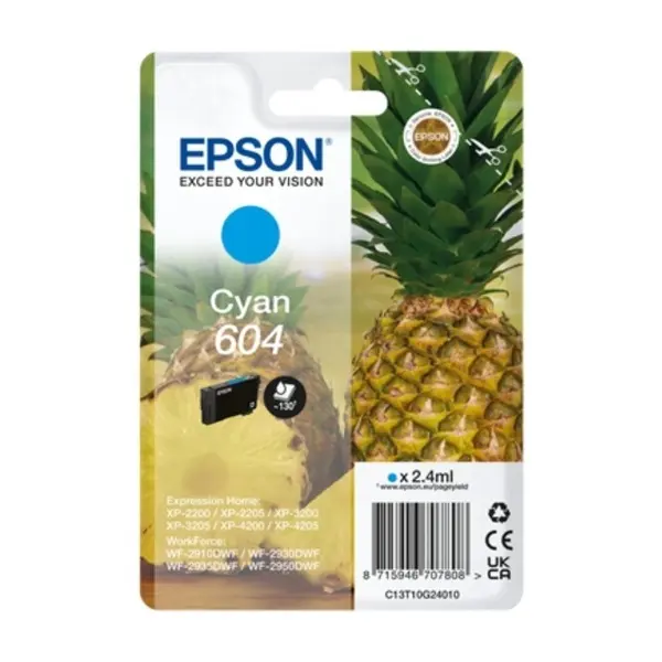 Epson T604, cyan blekkpatron