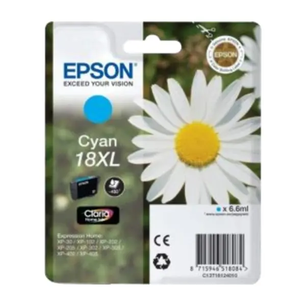 Epson, cyan 18Xl Claria Home blekk