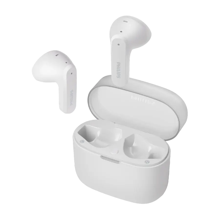 Philips TAT2139WT/00 true wireless Bluetooth-hodetelefoner, hvit